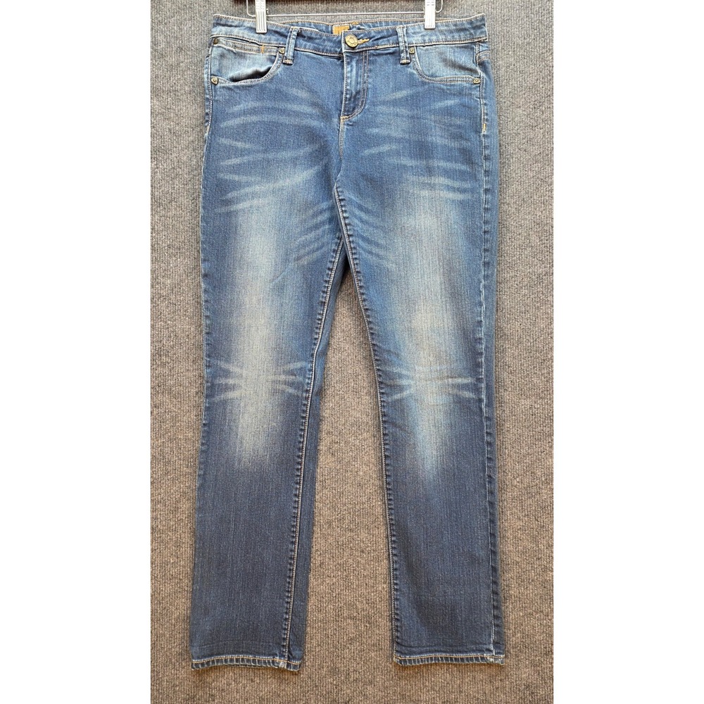 KUT from the Kloth Annie Boyfriend Jeans Womens Blue 10 Excellent Relaxed Denim